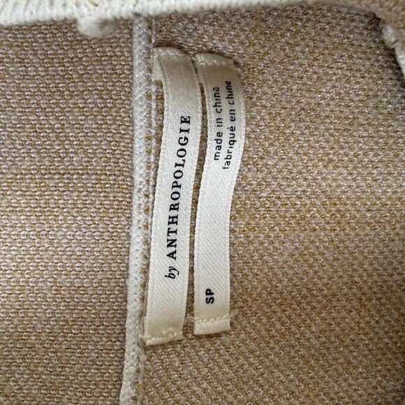 Anthropologie Stripe Beige and Tan Cowl Neck Sweater - Size - Small - Picture 6 of 7
